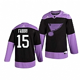 Blues 15 Robby Fabbri Black Purple Hockey Fights Cancer Adidas Jersey Dzhi,baseball caps,new era cap wholesale,wholesale hats